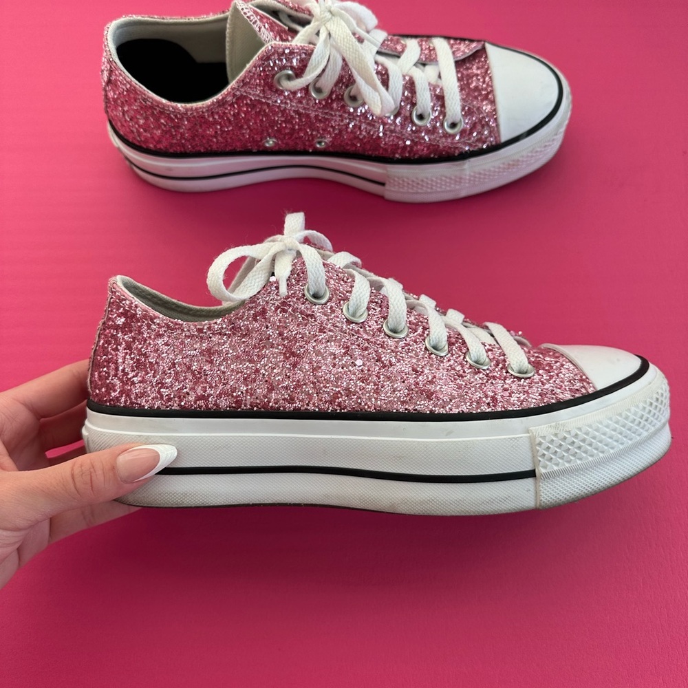 Pink Glitter Women's Sneakers